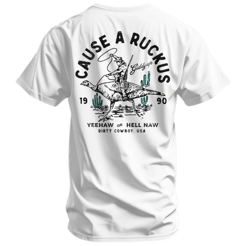 Cause A Ruckus Men's T-Shirt made by Combat Iron Apparel