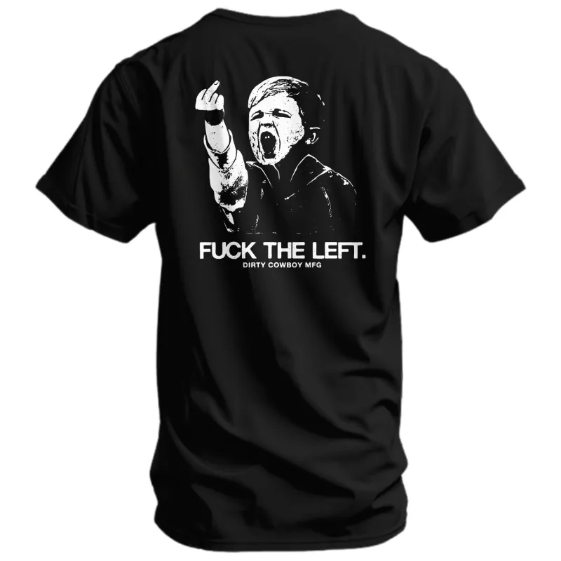 F*ck The Left Men's T-Shirt made by Combat Iron Apparel