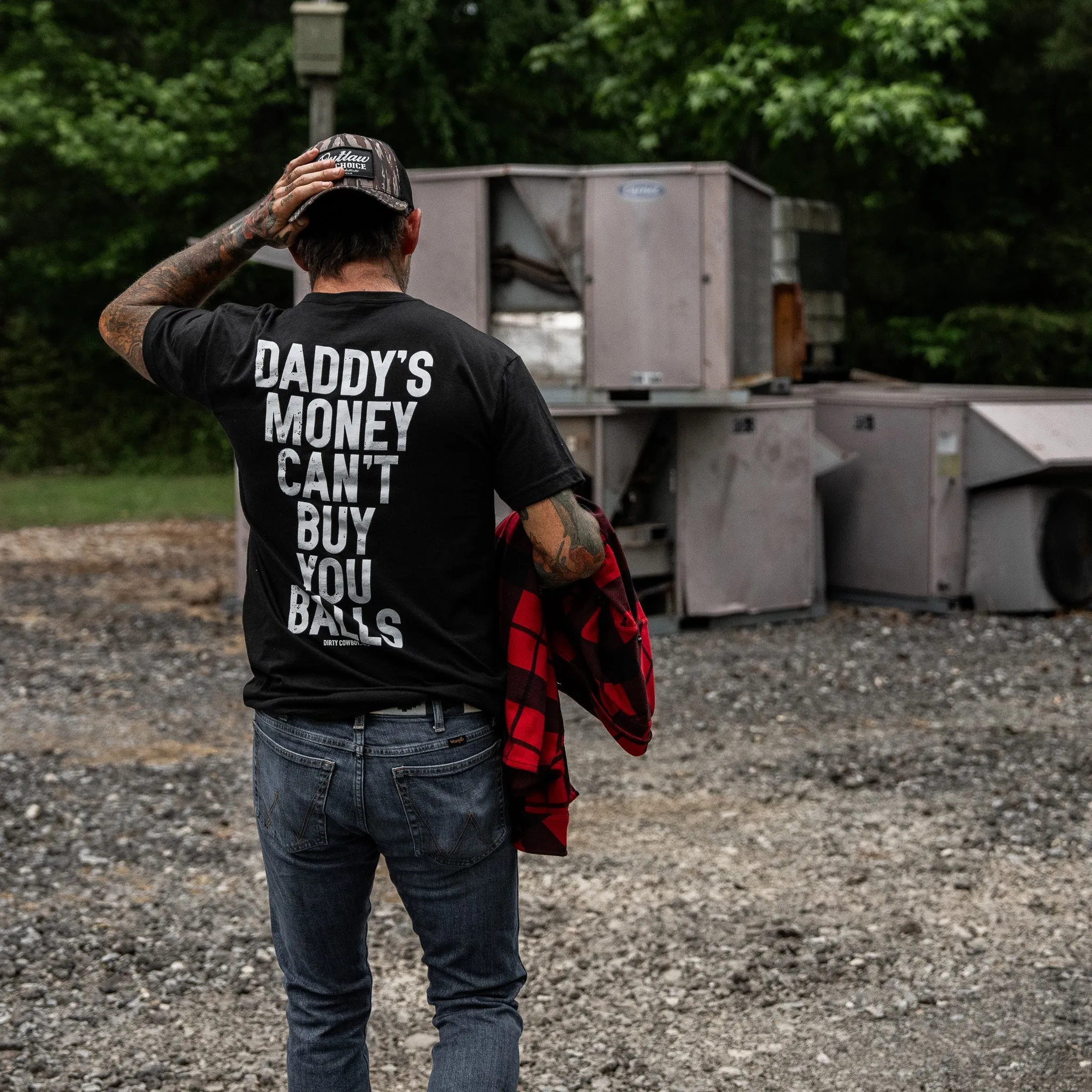 Daddy's Money Can't Buy You Balls Men's T-Shirt sold by Combat Iron Apparel product image thumbnail 5