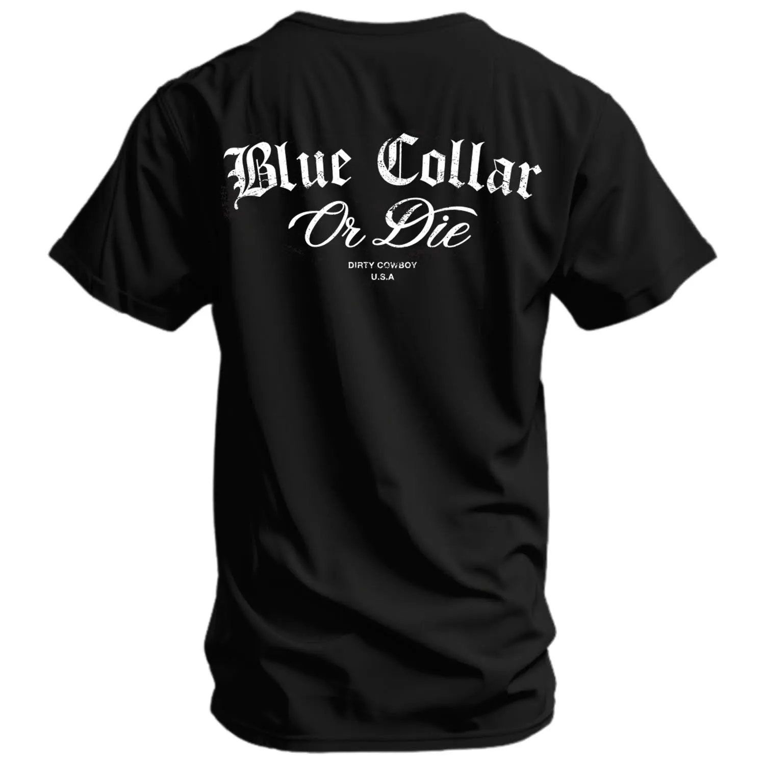 Blue Collar Or Die Men's T-Shirt sold by Combat Iron Apparel