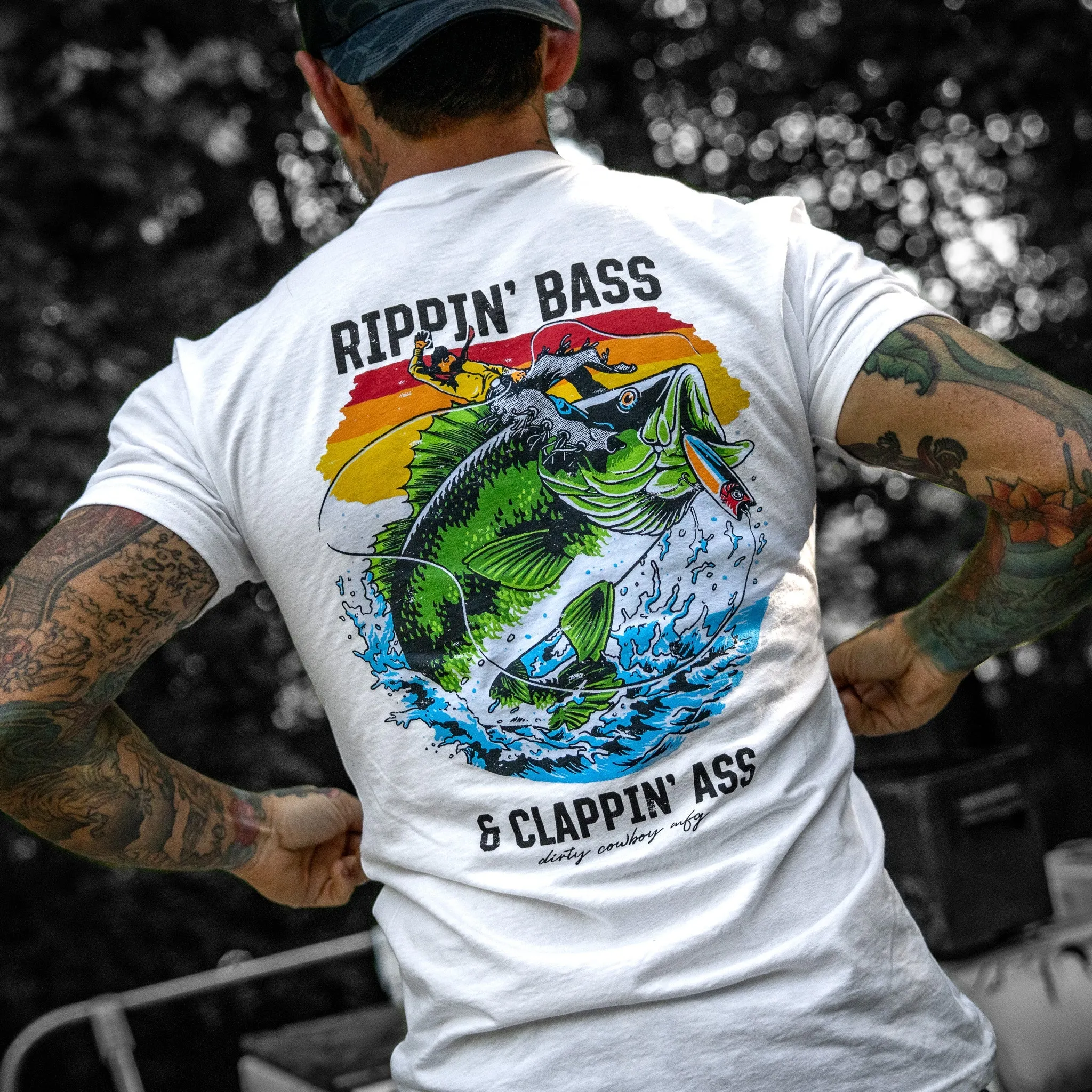 Rippin' Bass & Clappin' Ass Men's T-Shirt sold by Combat Iron Apparel product image thumbnail 4
