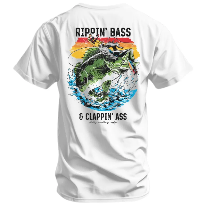 Rippin' Bass & Clappin' Ass Men's T-Shirt made by Combat Iron Apparel