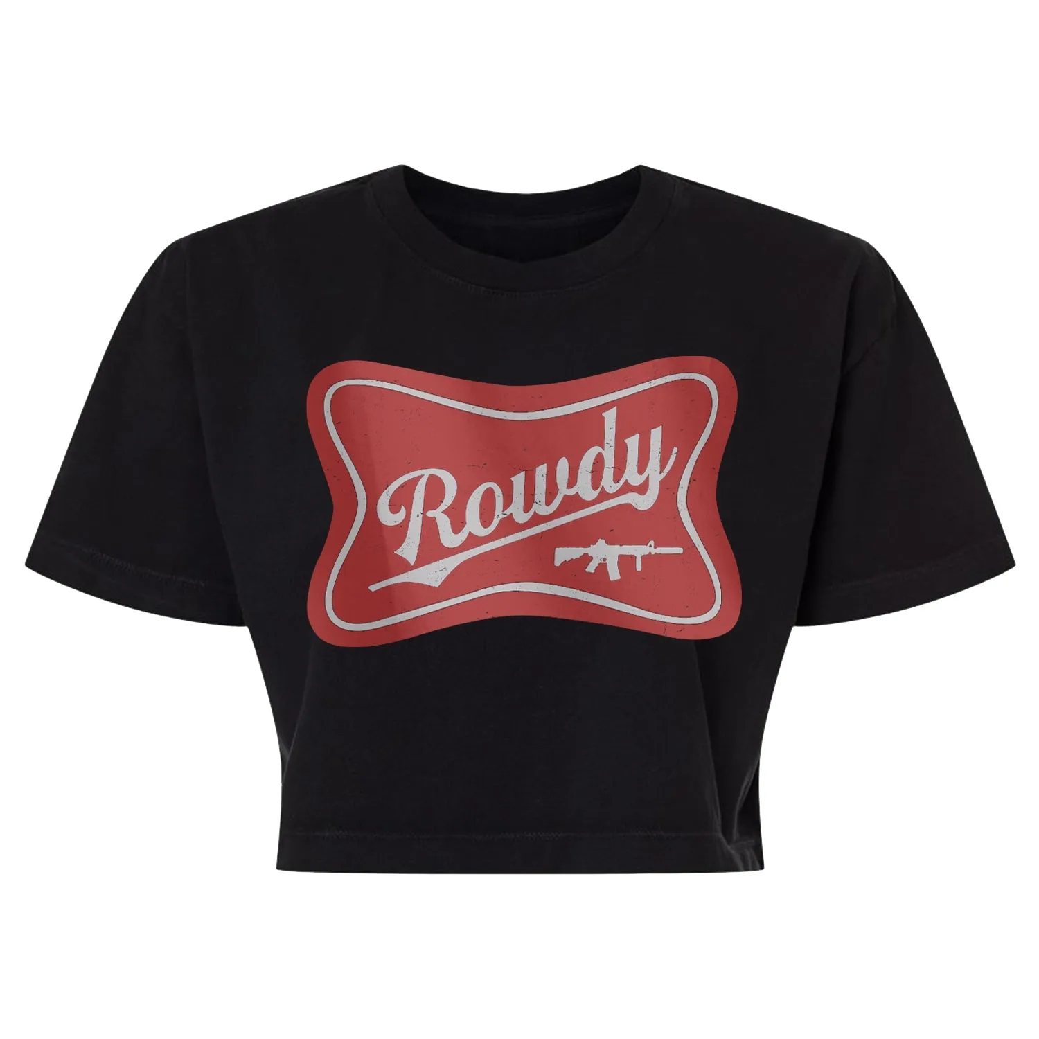 Women's Rowdy Heavyweight Crop Tee sold by Combat Iron Apparel