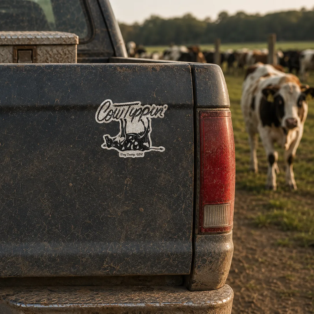 Cow Tippin' Ranch Decal sold by Combat Iron Apparel product image thumbnail 2