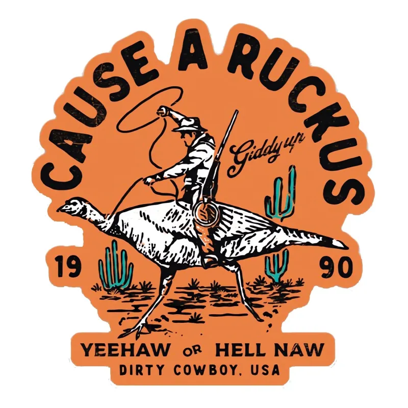 Cause A Ruckus Decal Sticker made by Combat Iron Apparel