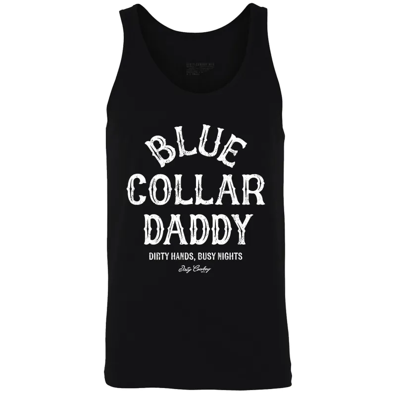 Blue Collar Daddy Men's Tank Top made by Combat Iron Apparel