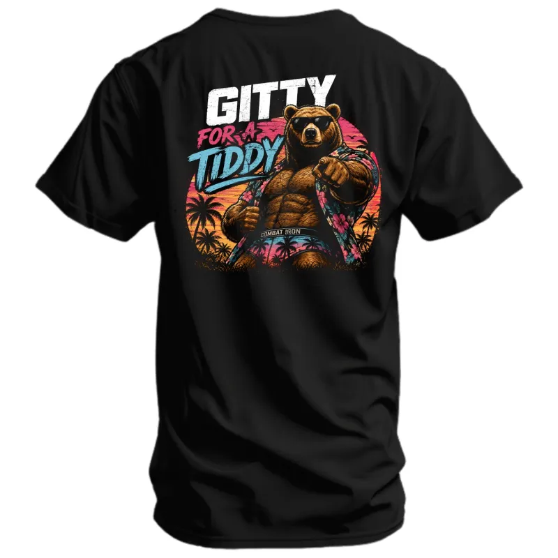 Gitty for A Tiddy Men's T-Shirt made by Combat Iron Apparel