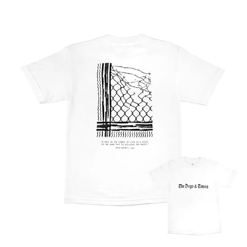 "A Hole In The Fabric Of Life..."  T-Shirt [White] made by Legends League