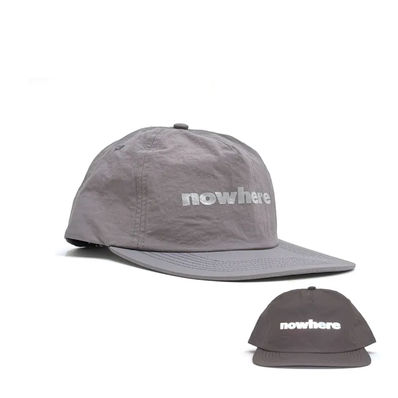 Nowhere Reflective Water Repellent Nylon 5-Panel Cap [Grey] sold by Legends League