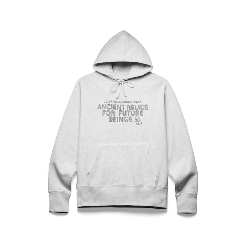 Ancient Relics "Print Embroidery" Hooded Sweatshirt [Light Heather Ash] sold by Legends League