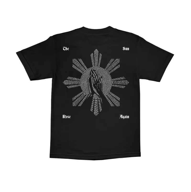 "The Sun Rose Again - Praying Hands"  T-Shirt [Black] made by Legends League