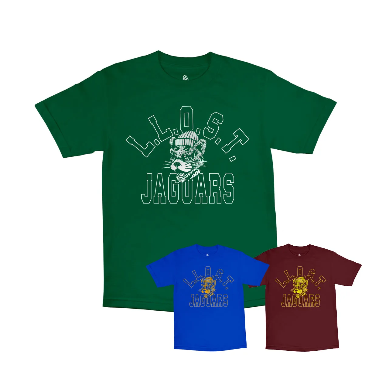 "Vintaged" L.L.O.S.T. Jaguars T-Shirt sold by Legends League