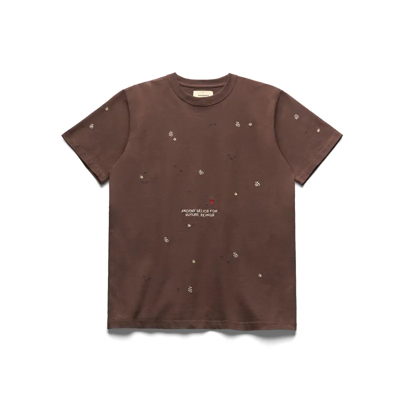 All-Over "Handwork" Heavyweight T-Shirt [Brown] made by Legends League