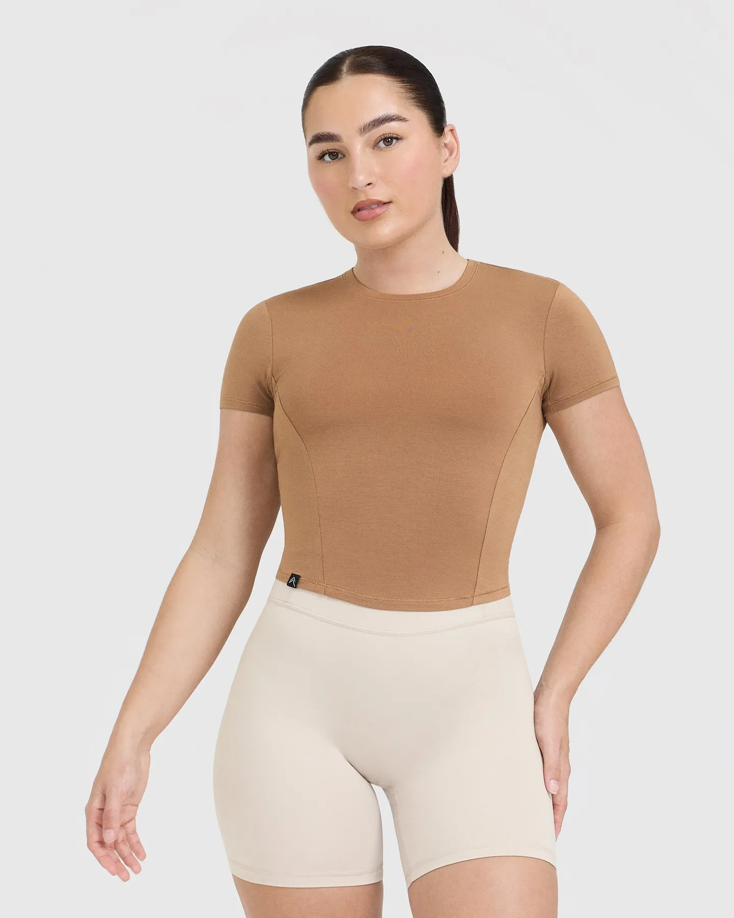 Mellow Soft Mid Short Sleeve T-Shirt | Nude 3 sold by Oner Active