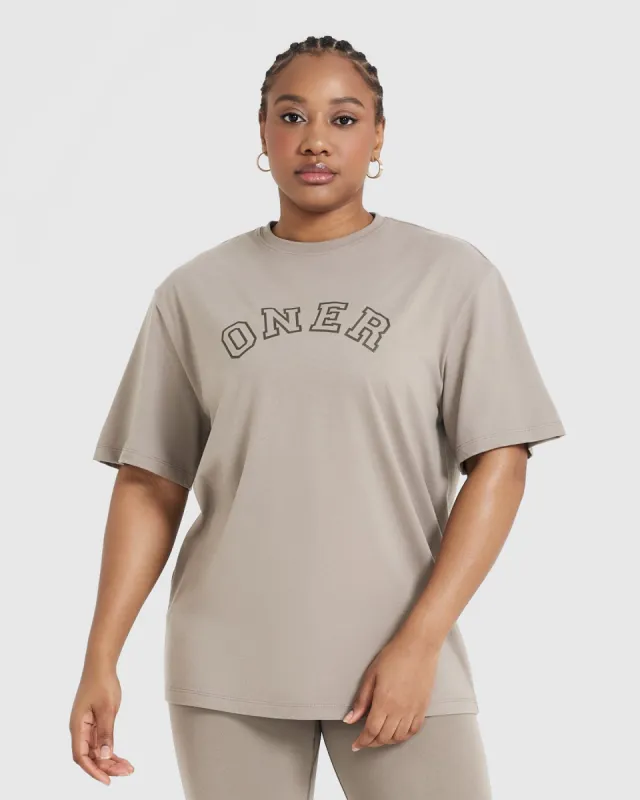 Classic Varsity Oversized Lightweight T-shirt | Minky sold by Oner Active