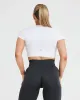 Classic Seamless 2.0 Short Sleeve Crop Top | White sold by Oner Active