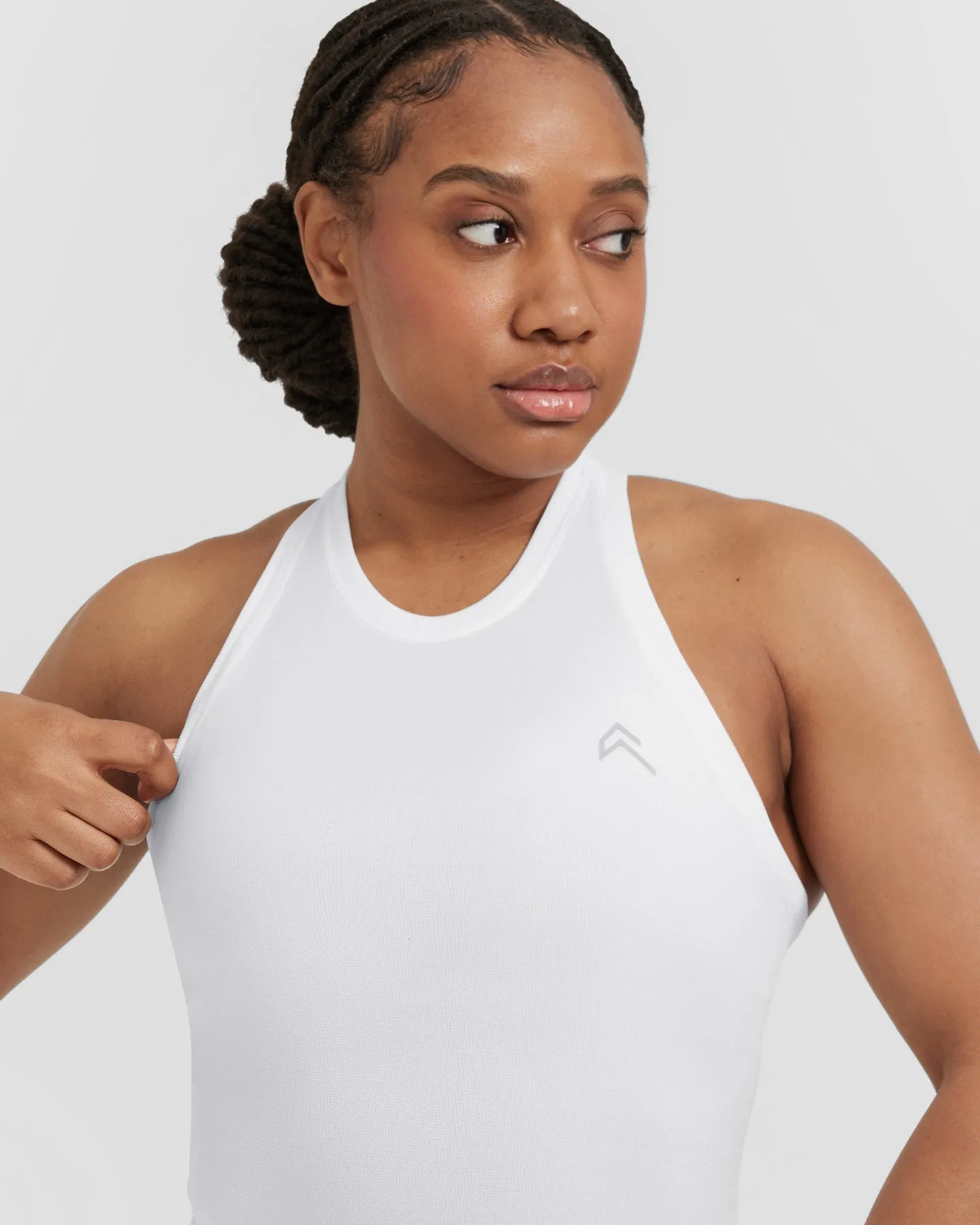 Go To Seamless Fitted High Neck Vest | White sold by Oner Active product image thumbnail 4