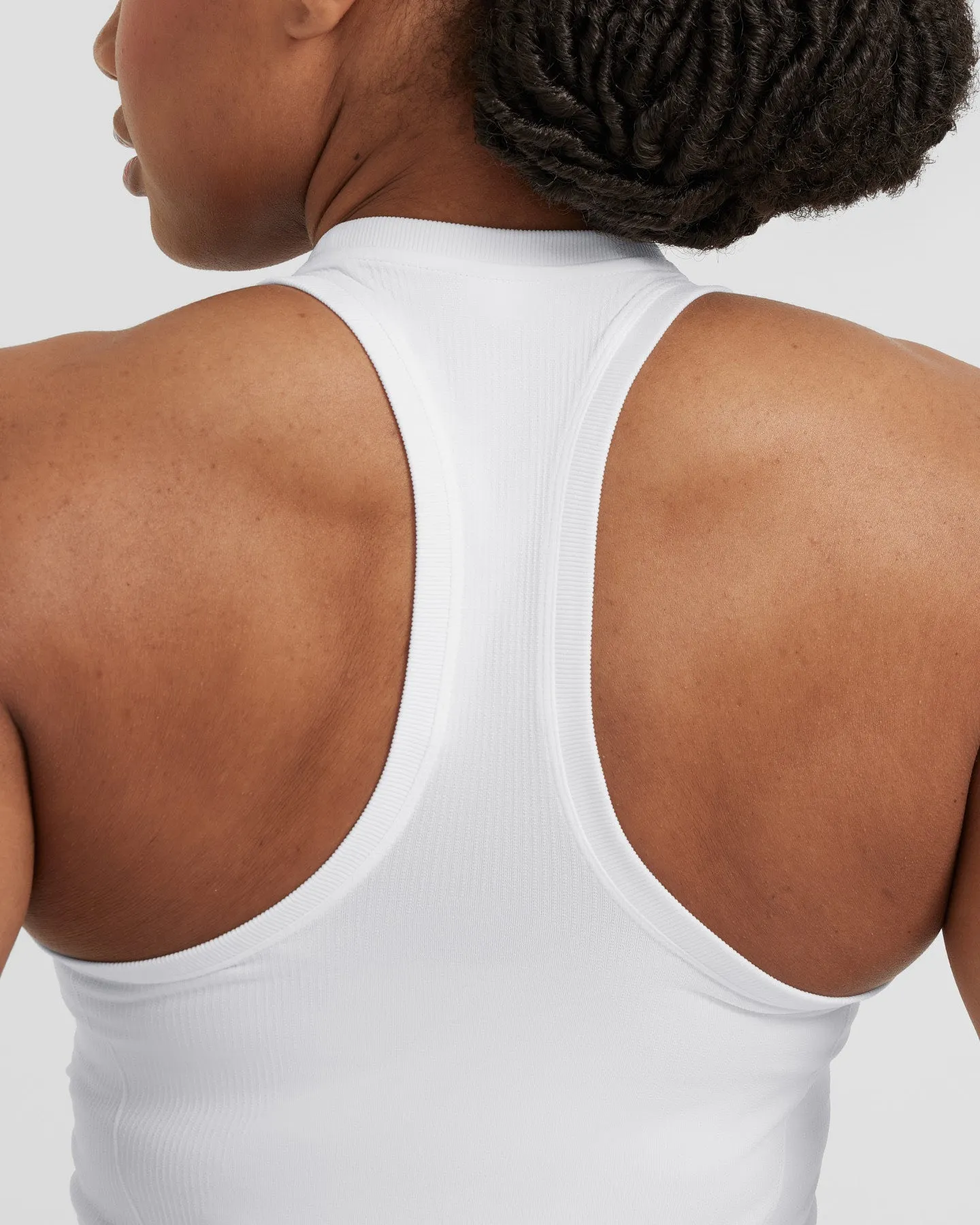 Go To Seamless Fitted High Neck Vest | White sold by Oner Active product image thumbnail 5