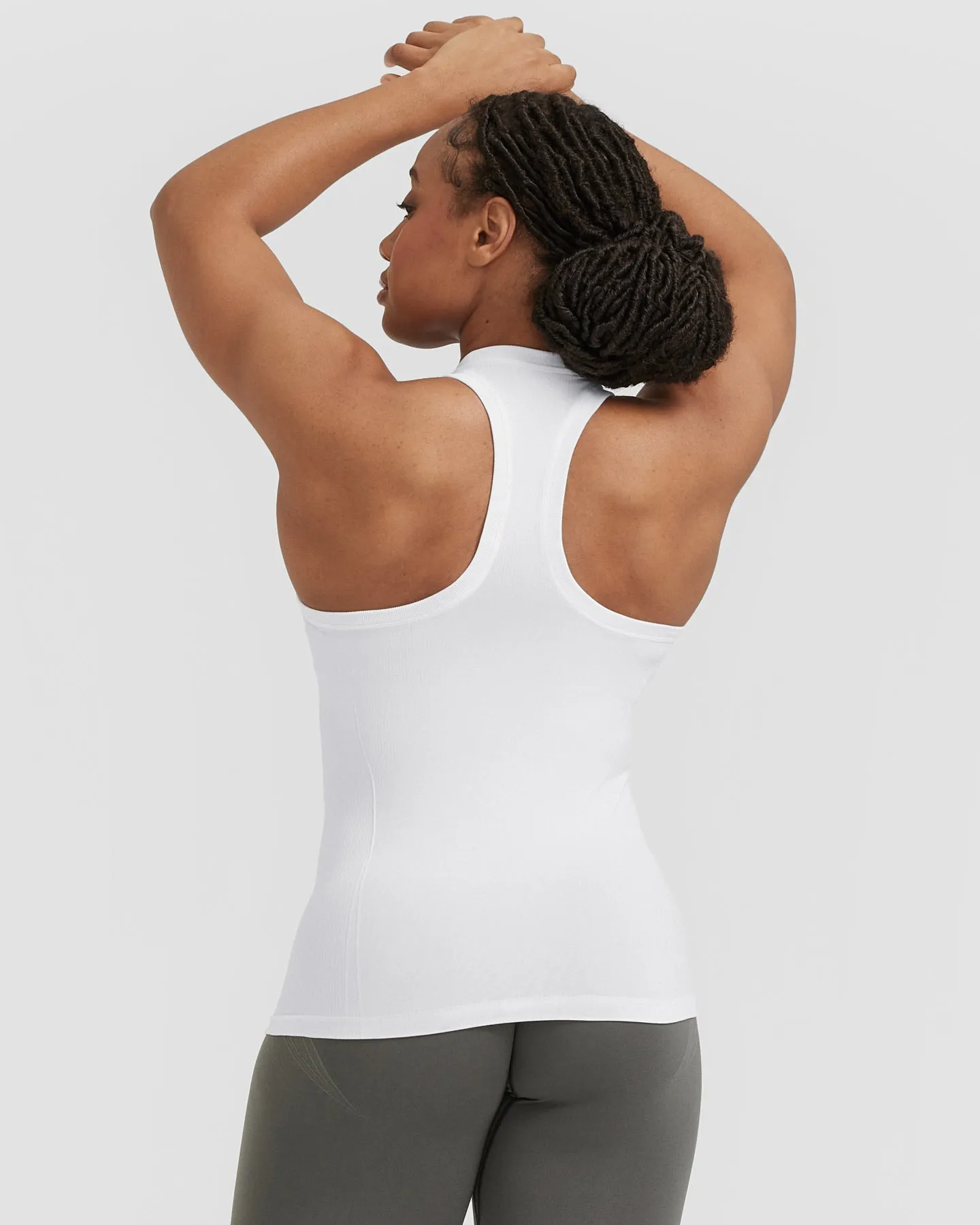 Go To Seamless Fitted High Neck Vest | White sold by Oner Active product image thumbnail 2