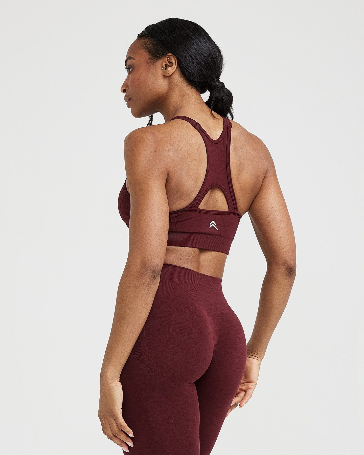 Effortless Seamless High Neck Bralette | Rosewood sold by Oner Active product image thumbnail 4