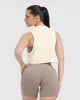 Go To Muscle Crop Tank | Off White sold by Oner Active