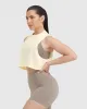 Go To Muscle Crop Tank | Off White sold by Oner Active