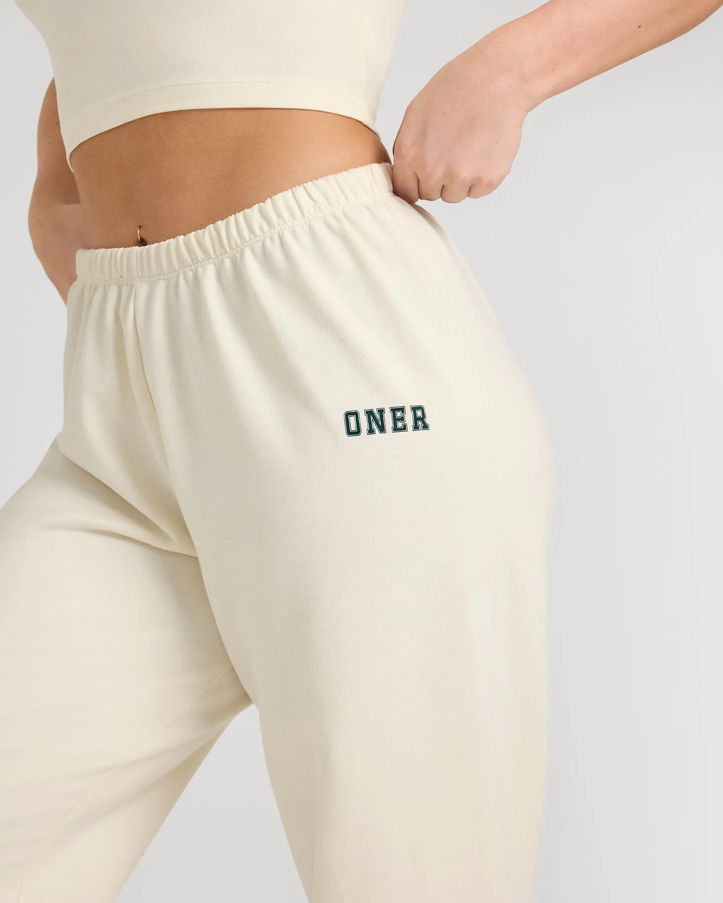 Lightweight Joggers with Printed Logo | Off White sold by Oner Active product image thumbnail 4