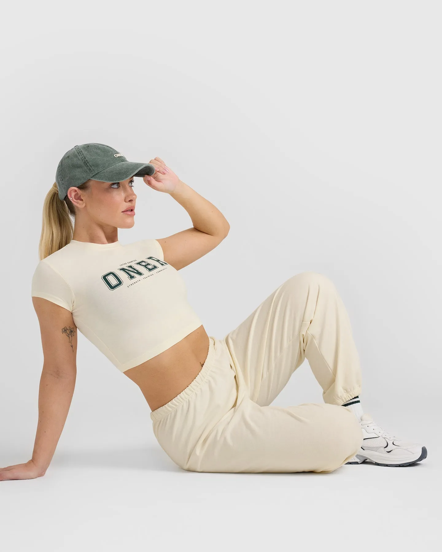 Lightweight Joggers with Printed Logo | Off White sold by Oner Active product image thumbnail 5