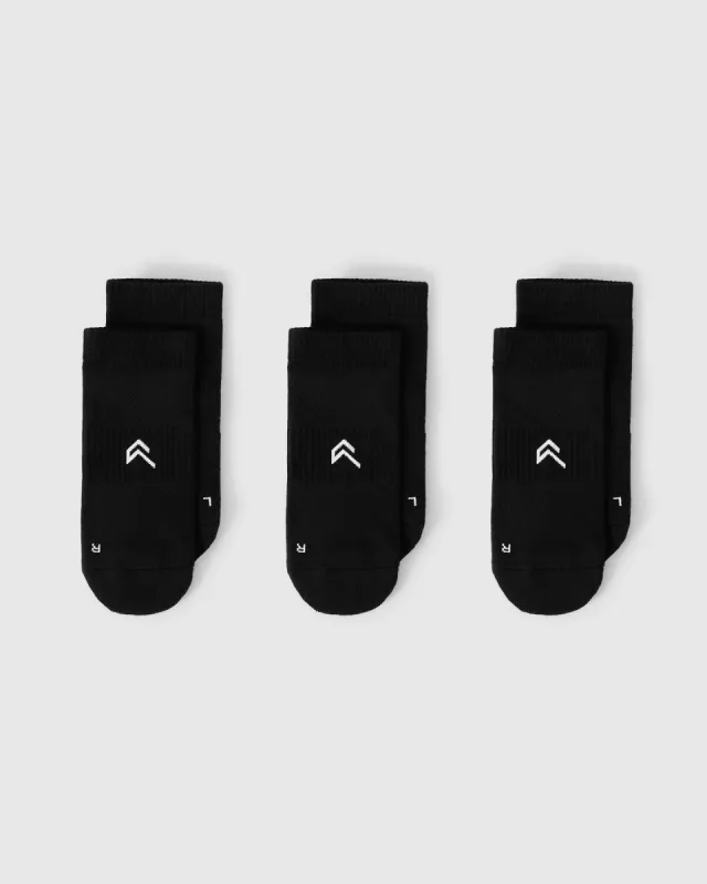 Trainer Liner Socks 3 Pack | Black sold by Oner Active