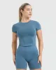 Mellow Soft Mid Short Sleeve T-Shirt | Moonstone Blue sold by Oner Active
