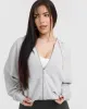 Raw Lounge Oversized Zip Hoodie | Light Grey Marl sold by Oner Active