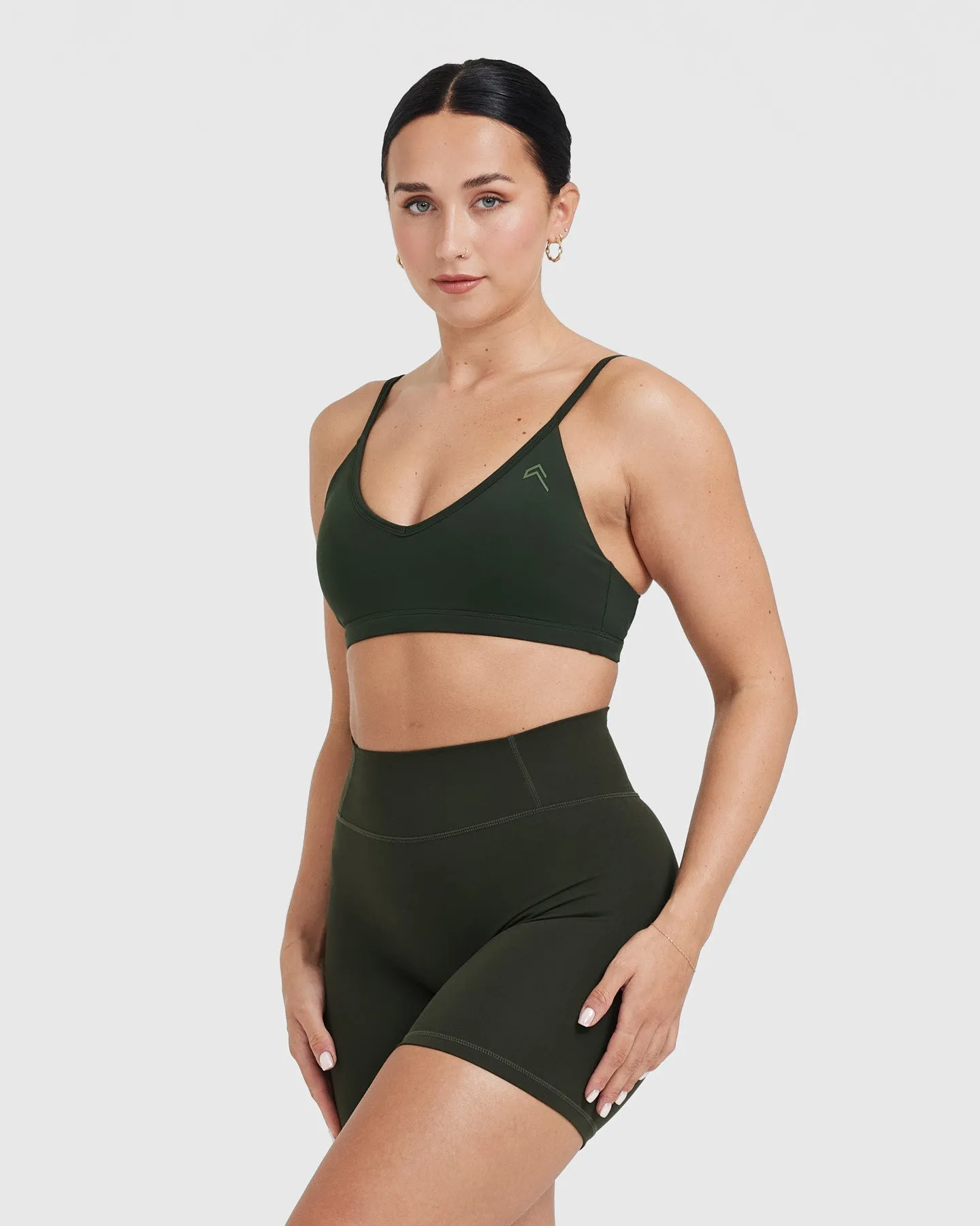 Timeless Strappy Bralette | Khaki sold by Oner Active product image thumbnail 3
