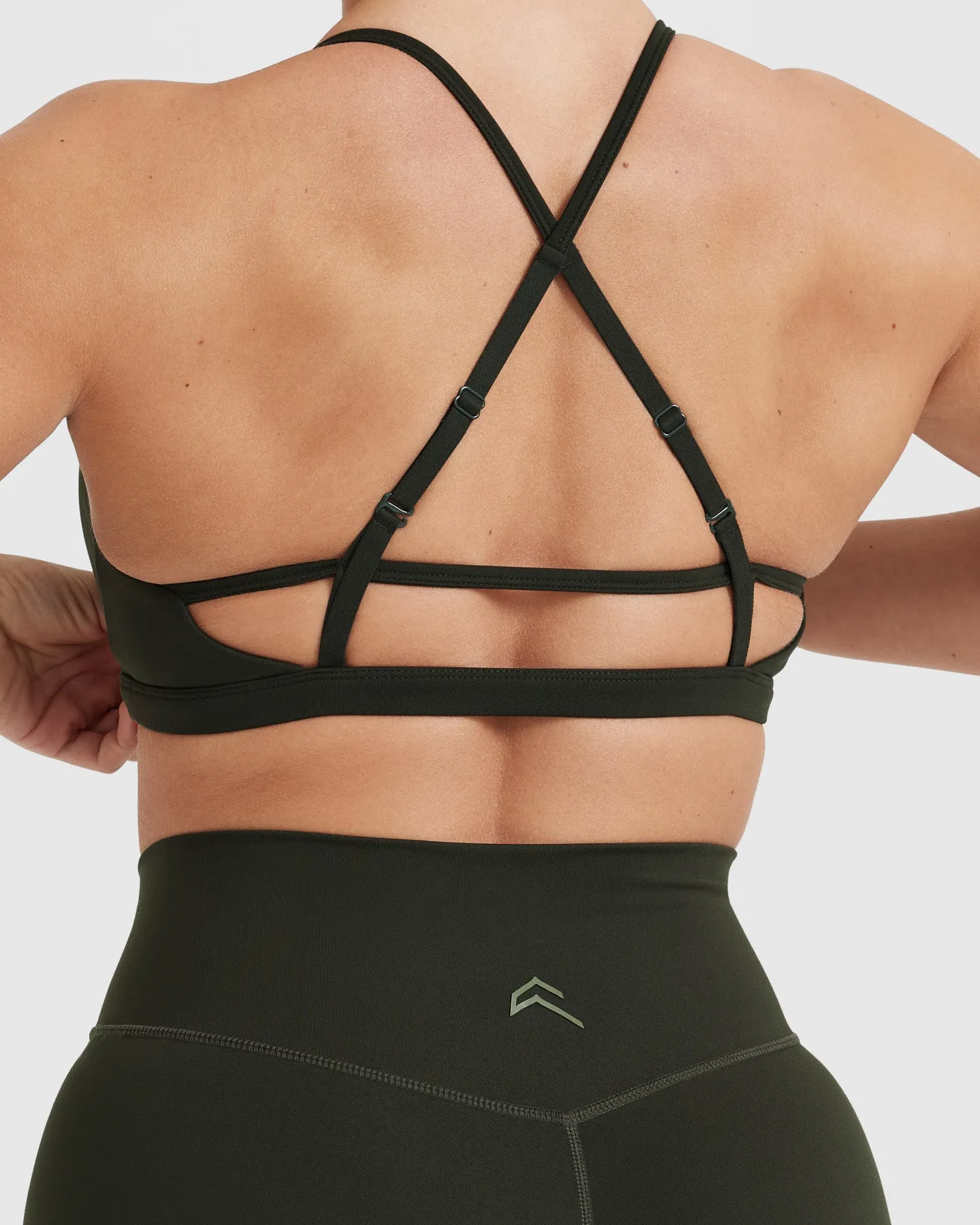 Timeless Strappy Bralette | Khaki sold by Oner Active product image thumbnail 5