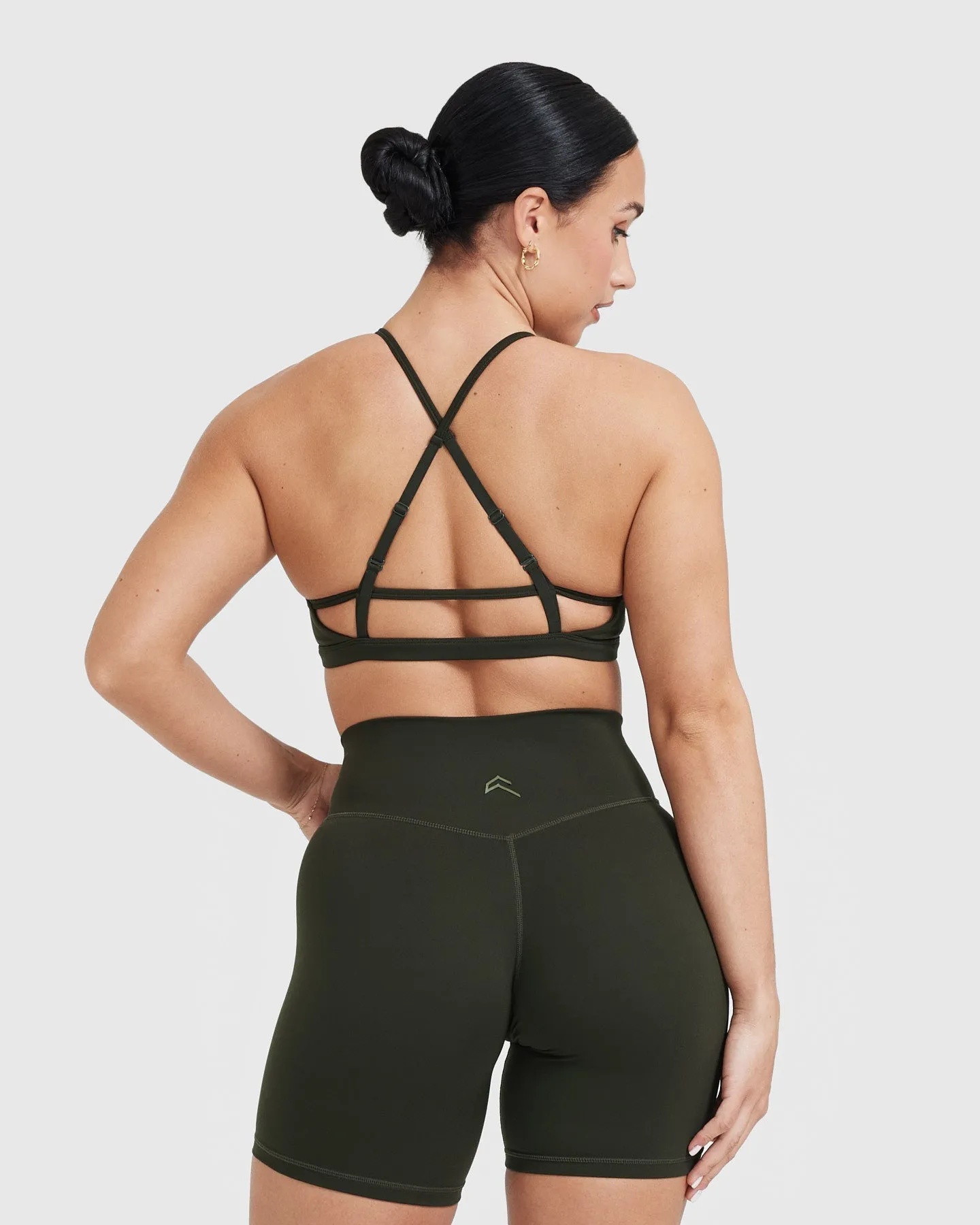 Timeless Strappy Bralette | Khaki sold by Oner Active product image thumbnail 2