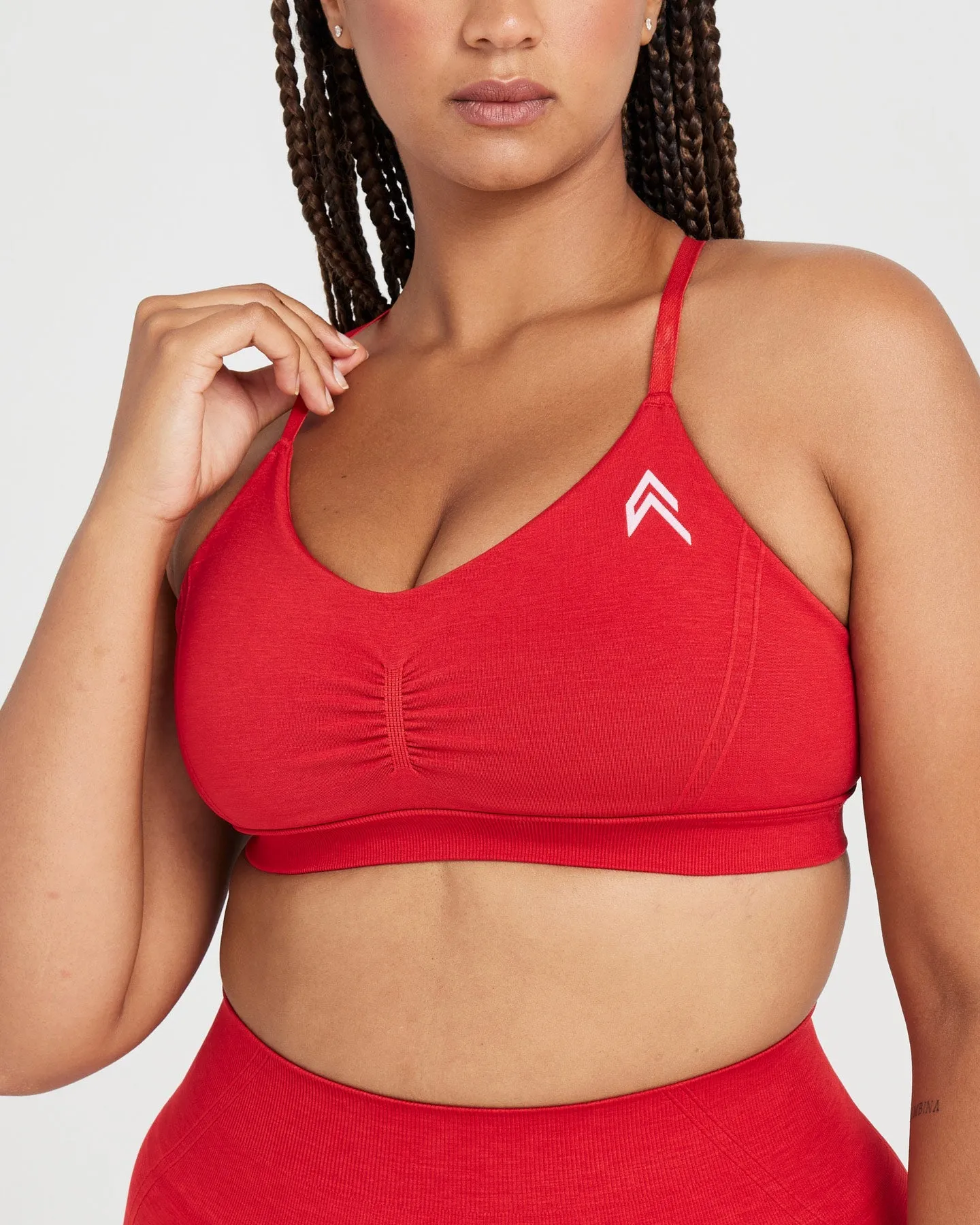 Effortless Micro Bralette | Spicy Red sold by Oner Active product image thumbnail 4