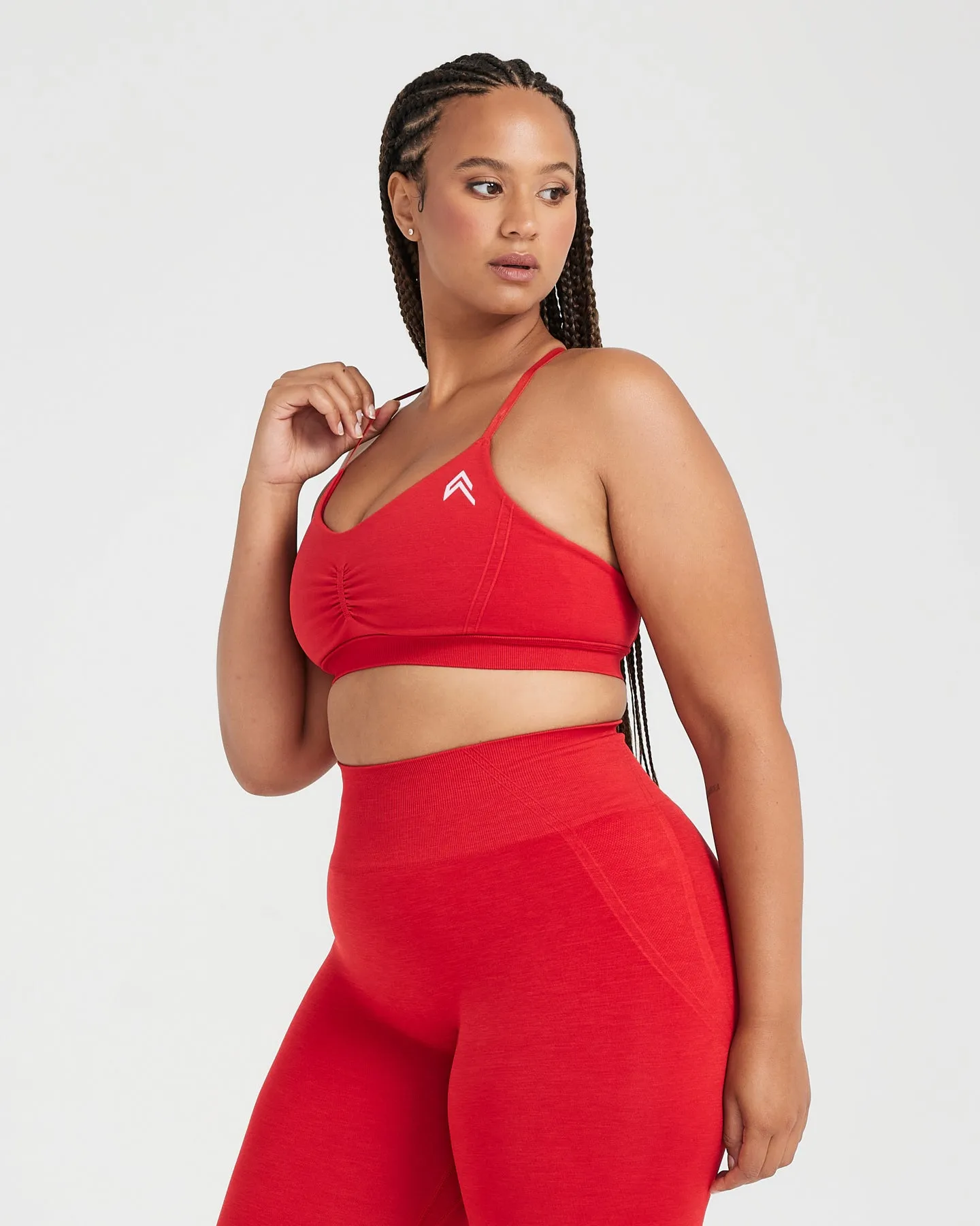 Effortless Micro Bralette | Spicy Red sold by Oner Active product image thumbnail 3