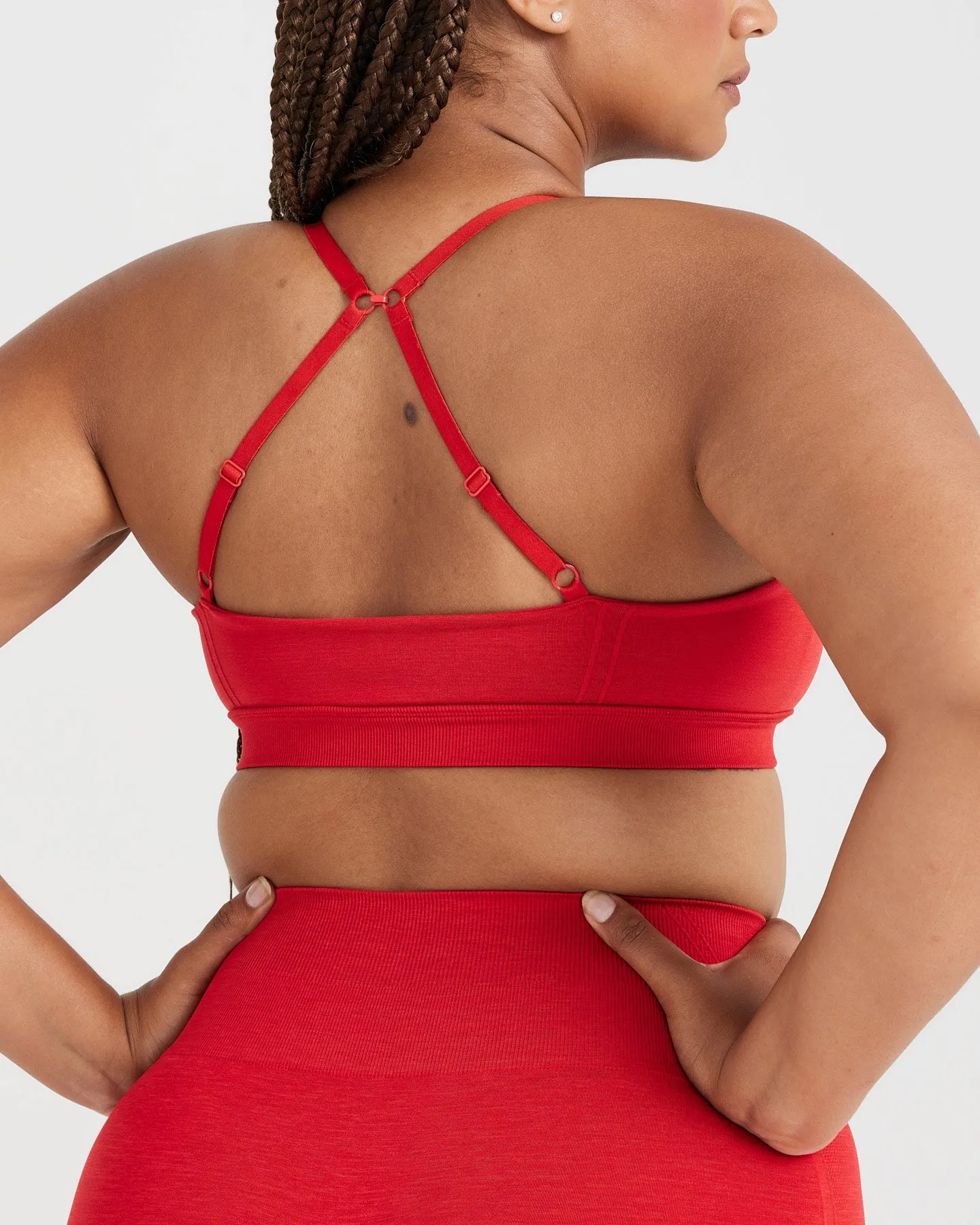 Effortless Micro Bralette | Spicy Red sold by Oner Active product image thumbnail 5