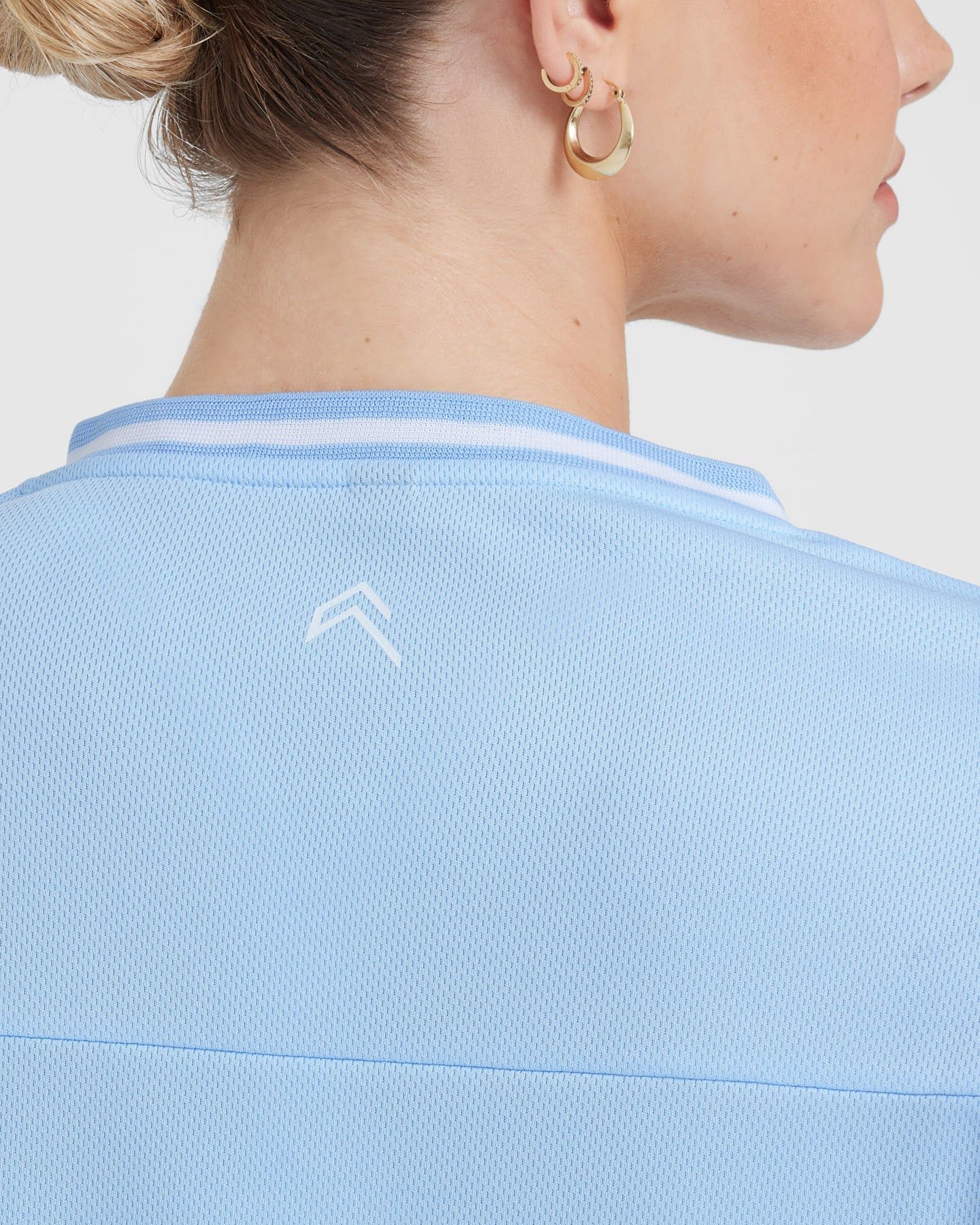 Varsity V-Neck Short Sleeve T-shirt | Powdered Blue sold by Oner Active product image thumbnail 5