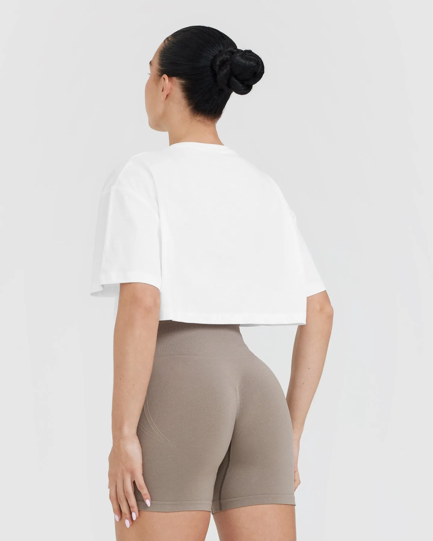 Classic Crop Lightweight T-Shirt | White sold by Oner Active product image thumbnail 2