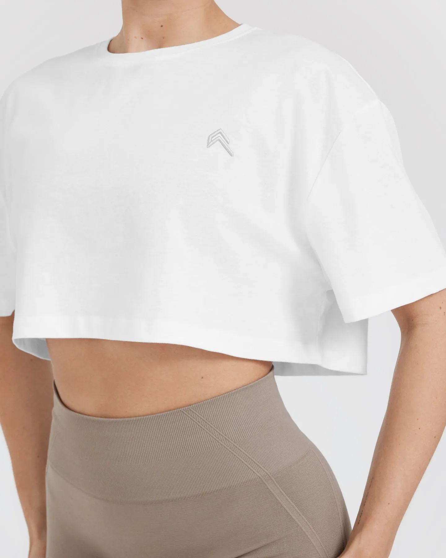 Classic Crop Lightweight T-Shirt | White sold by Oner Active product image thumbnail 5
