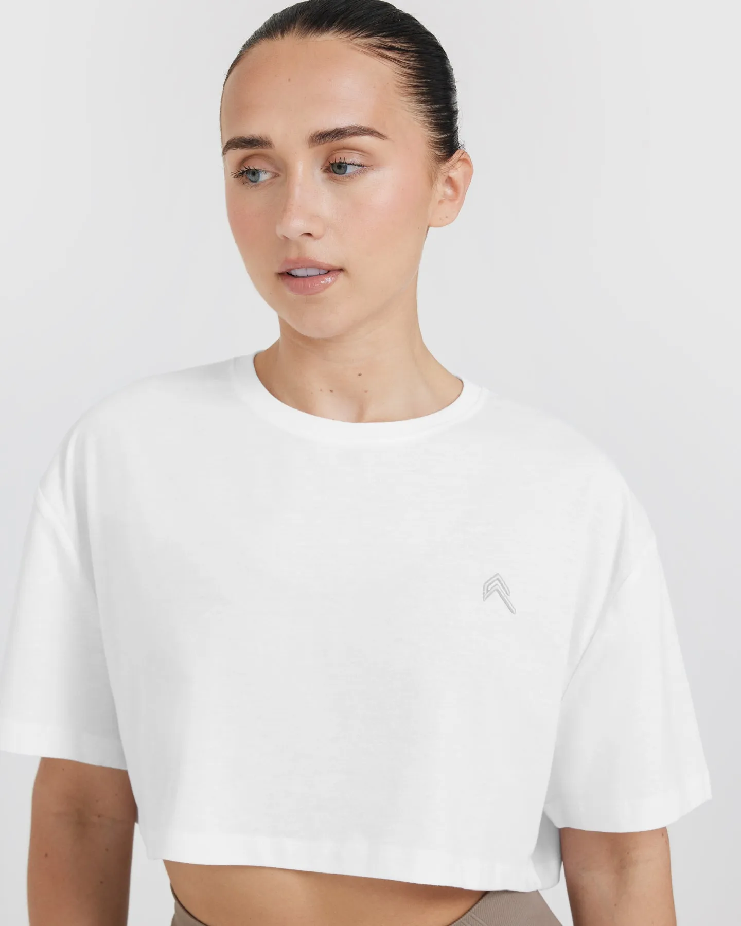 Classic Crop Lightweight T-Shirt | White sold by Oner Active product image thumbnail 4