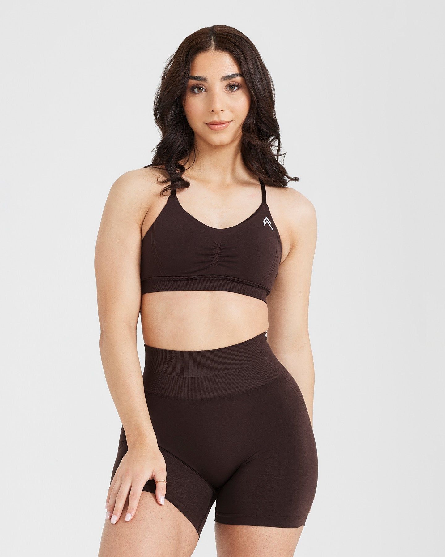 Effortless Micro Bralette | 70% Cocoa sold by Oner Active
