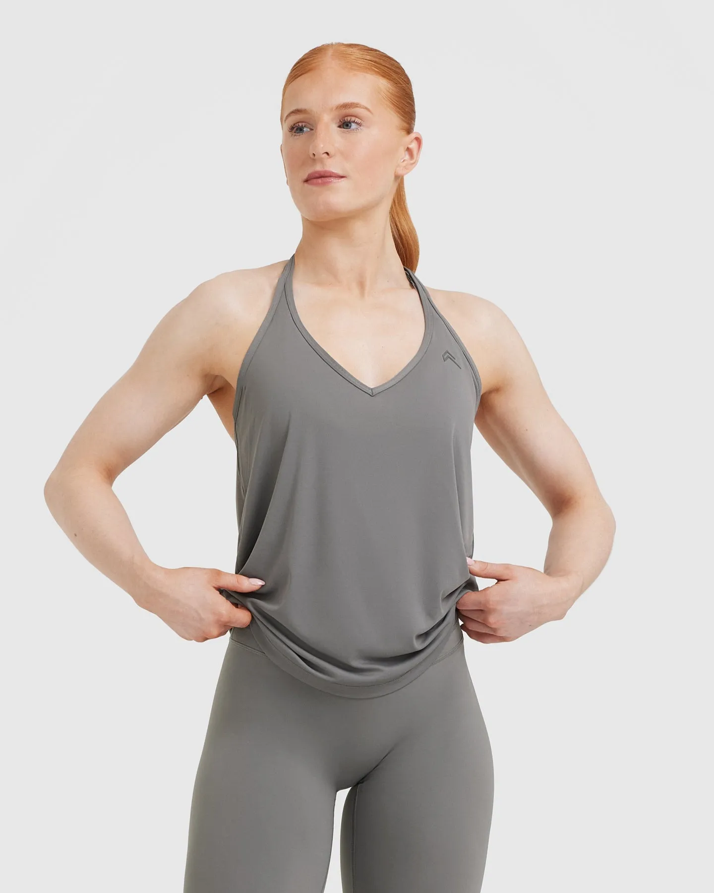 Go To Strappy Loose Vest | Ash Grey sold by Oner Active