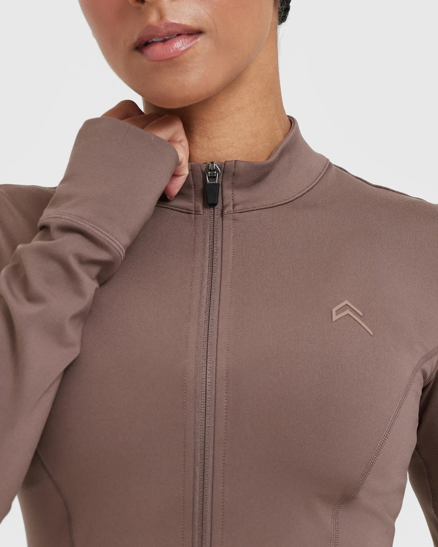 Timeless Crop Jacket | Cool Brown sold by Oner Active product image thumbnail 5