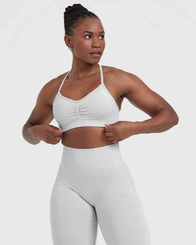Effortless Strappy Bralette | Grey Marl sold by Oner Active