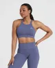 Effortless Seamless High Neck Bralette | Slate Blue sold by Oner Active
