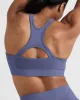 Effortless Seamless High Neck Bralette | Slate Blue sold by Oner Active