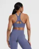 Effortless Seamless High Neck Bralette | Slate Blue sold by Oner Active