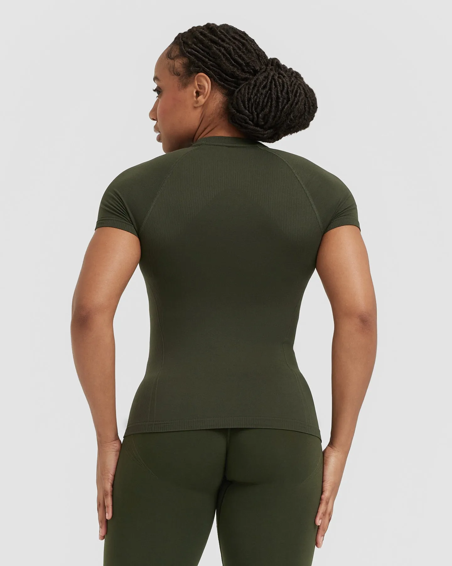 Go To Seamless Fitted Top | Khaki sold by Oner Active product image thumbnail 2