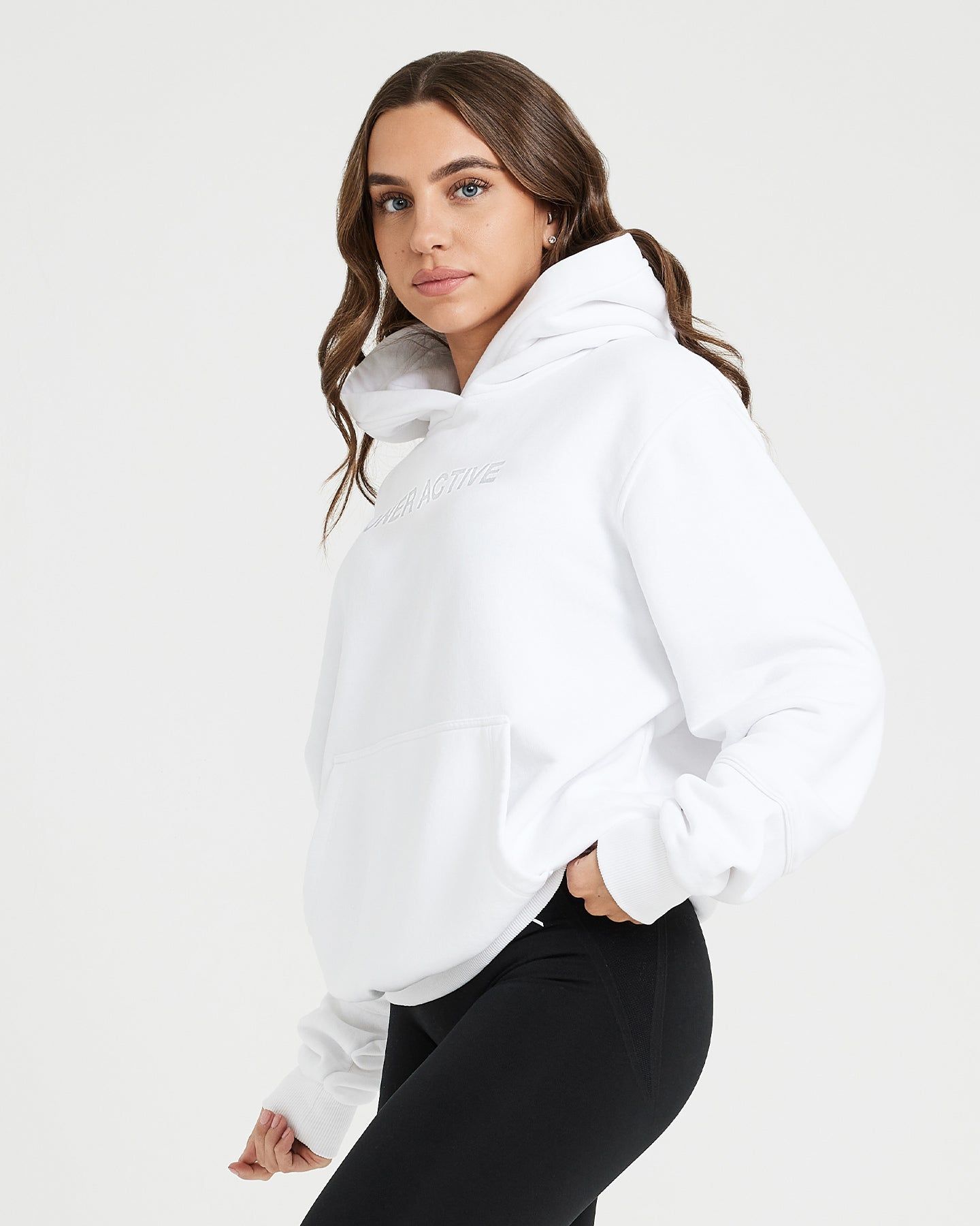 Classic Lounge Oversized Hoodie | White sold by Oner Active product image thumbnail 3